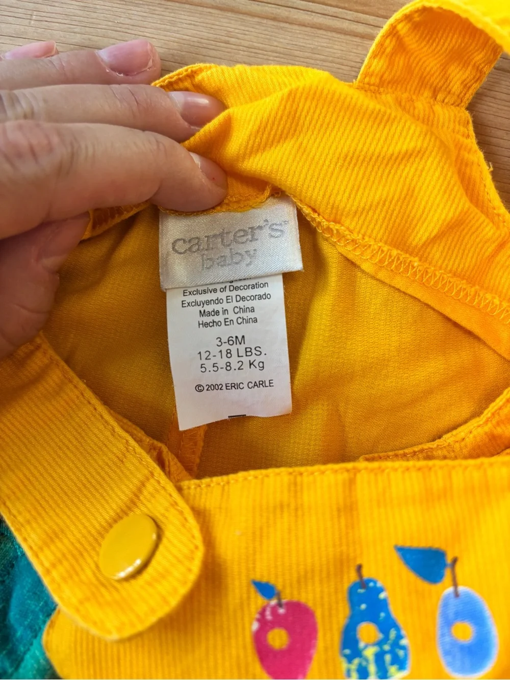 Carters bright yellow